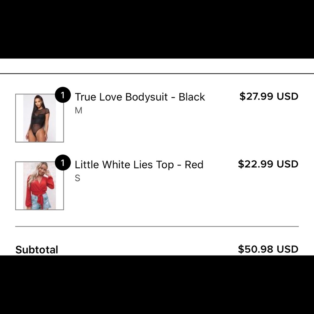 Fashion Nova BodySuit